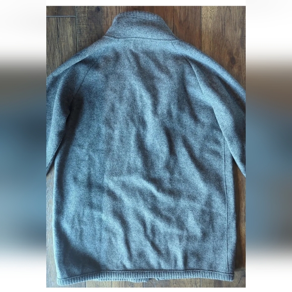 Jones New York Charcoal Gray Coat Size Large Wool & Nylon Blend Large Buttons. - Picture 10 of 12